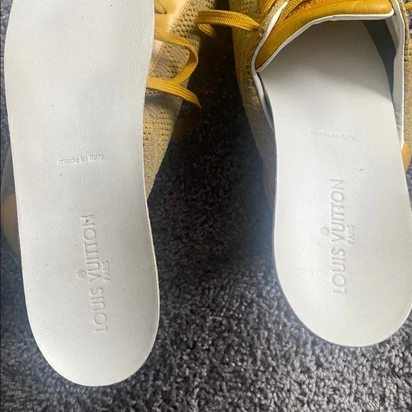 Louis Vuitton Yellow and White Sneakers - Picture 6 of 6